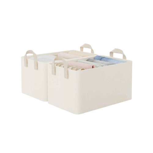 Closet Storage Bins, Cool Silky Fabric, 2-Pack (Copy)