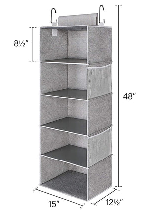 6-Shelf Hanging Closet Organizer