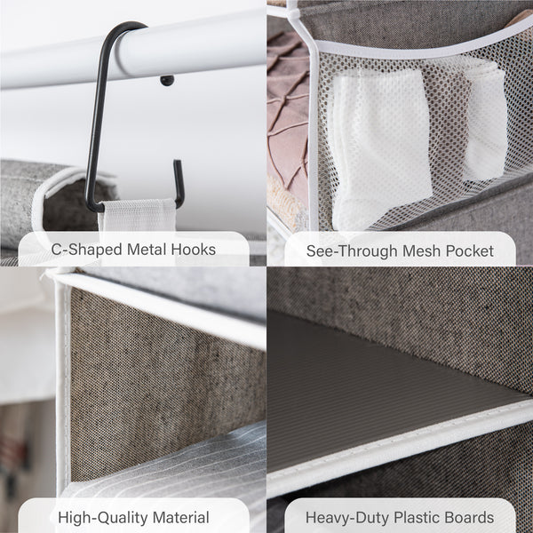 6-Shelf Hanging Closet Organizer