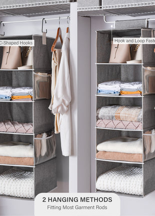 6-Shelf Hanging Closet Organizer