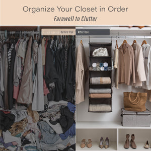 6-Shelf Hanging Closet Organizer