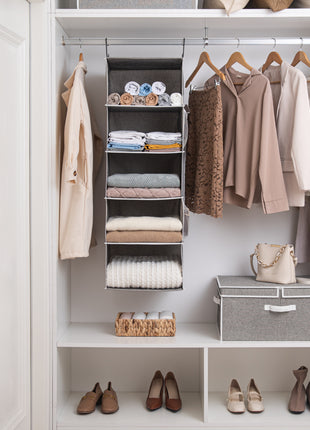 6-Shelf Hanging Closet Organizer