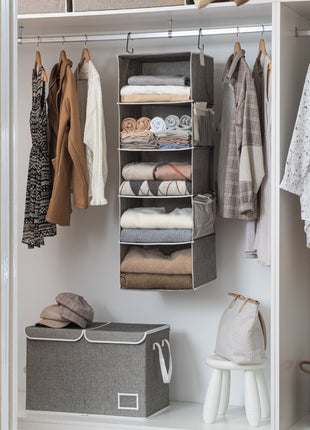 6-Shelf Hanging Closet Organizer