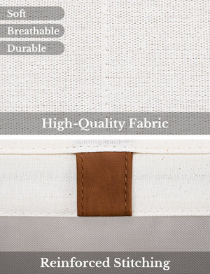 Closet Storage Bins with Clear Window and Handles, 3 Pack