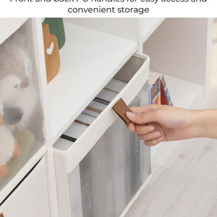 StorageWorks Closet Storage Bins with Clear Window and Handles, 3 Pack