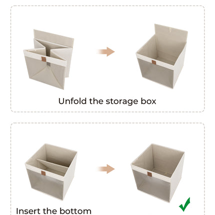 StorageWorks Closet Storage Bins with Clear Window and Handles, 3 Pack