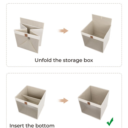 StorageWorks Closet Storage Bins with Clear Window and Handles, 3 Pack