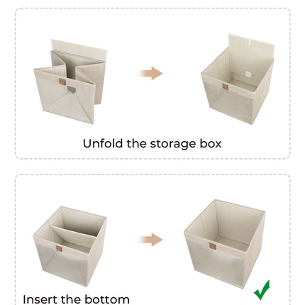 StorageWorks Closet Storage Bins with Clear Window and Handles, 3 Pack