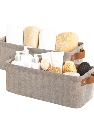 Narrow Storage Bins, Small Baskets for Organizing