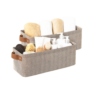Narrow Storage Bins, Medium, Set of 2