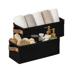 Narrow Storage Bins, Medium, Set of 2