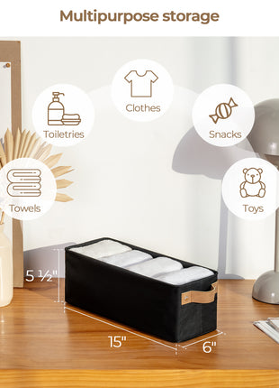 Narrow Storage Bins, Small Baskets for Organizing