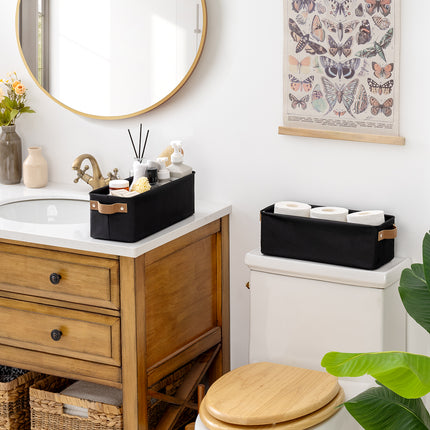 StorageWorks Narrow Storage Bins, Small Baskets for Organizing