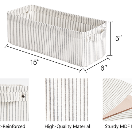 StorageWorks Narrow Storage Bins, Small Baskets for Organizing