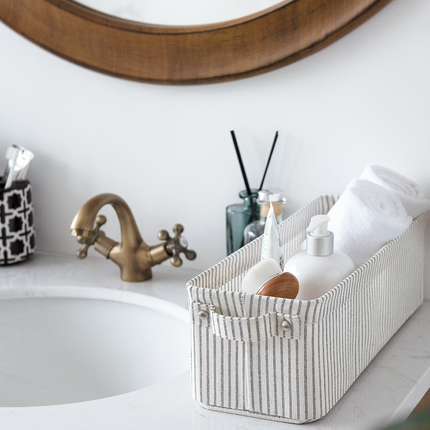 StorageWorks Narrow Storage Bins, Small Baskets for Organizing