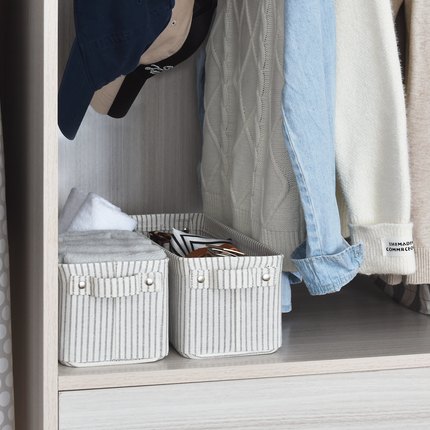 StorageWorks Narrow Storage Bins, Small Baskets for Organizing