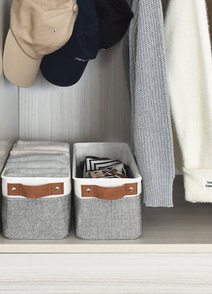 Narrow Storage Bins, Small Baskets for Organizing