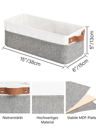 Narrow Storage Bins, Small Baskets for Organizing