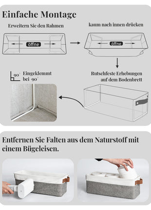 Narrow Storage Bins, Small Baskets for Organizing