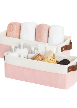 Narrow Storage Bins, Small Baskets for Organizing
