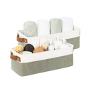 Narrow Storage Bins, Medium, Set of 2