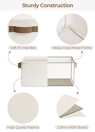 Narrow Storage Bins, Small Baskets for Organizing