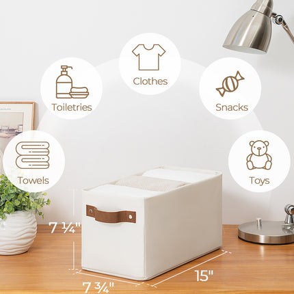 StorageWorks Narrow Storage Bins, Small Baskets for Organizing