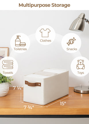 Narrow Storage Bins, Small Baskets for Organizing