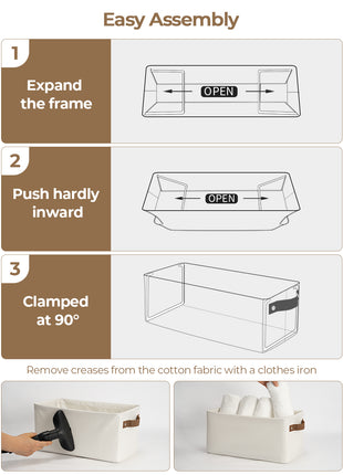 Narrow Storage Bins, Small Baskets for Organizing