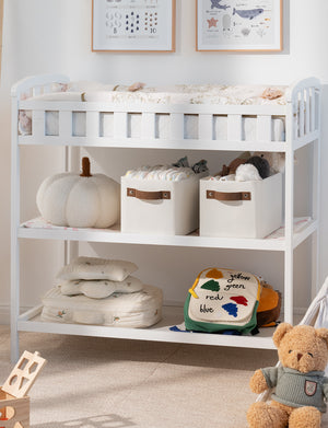 Narrow Storage Bins for Shelves, Large, Set of 2