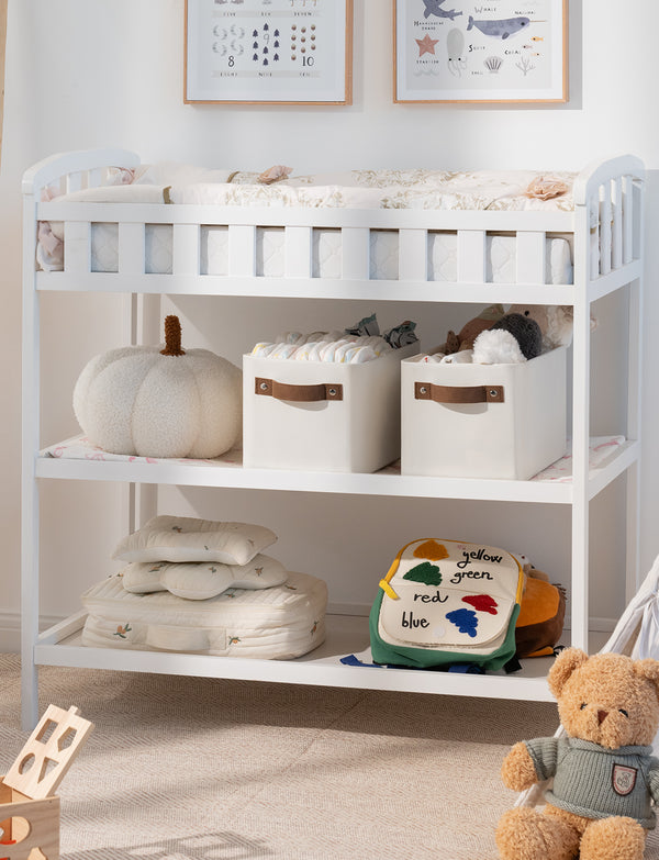 Narrow Storage Bins for Shelves, Large, Set of 2
