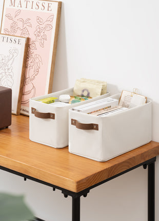 Narrow Storage Bins, Small Baskets for Organizing
