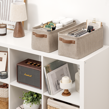 StorageWorks Narrow Storage Bins, Small Baskets for Organizing