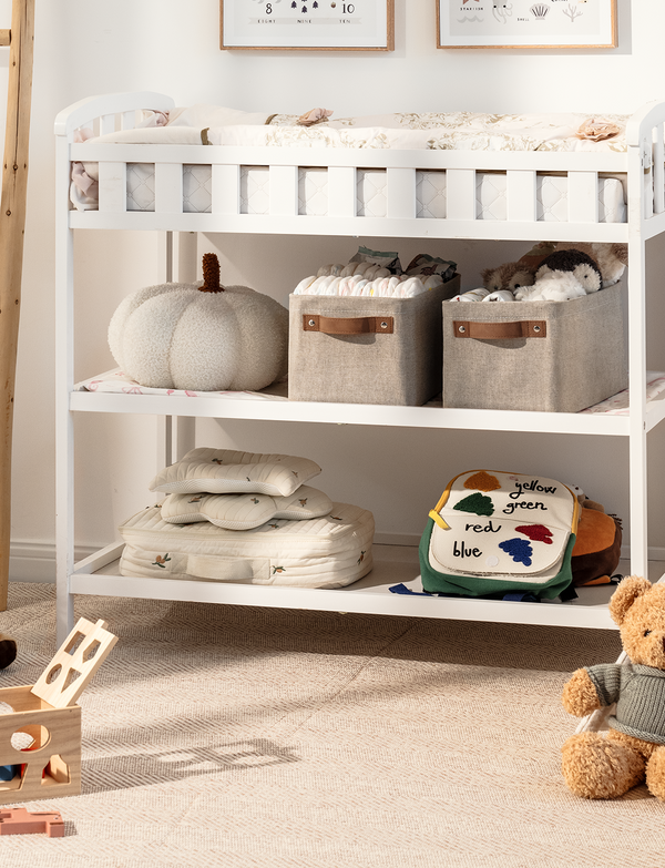 Narrow Storage Bins for Shelves, Large, Set of 2