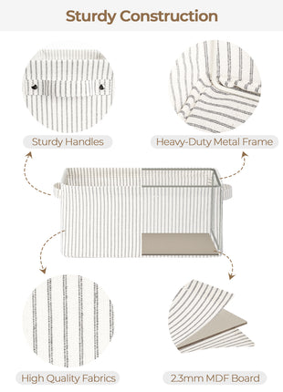 Narrow Storage Bins, Small Baskets for Organizing