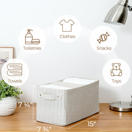 StorageWorks Narrow Storage Bins, Small Baskets for Organizing