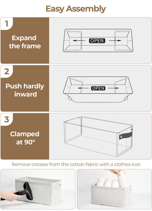Narrow Storage Bins, Small Baskets for Organizing