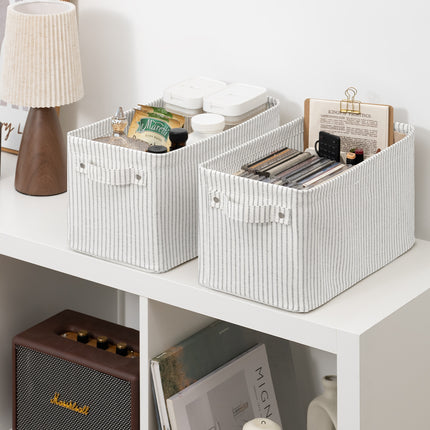 StorageWorks Narrow Storage Bins, Small Baskets for Organizing