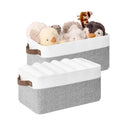 Narrow Storage Bins for Shelves, Large, Set of 2