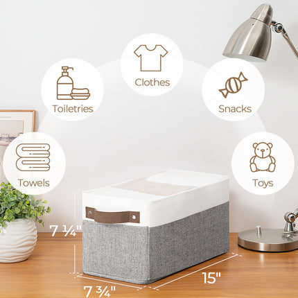 StorageWorks Narrow Storage Bins, Small Baskets for Organizing