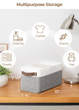 Narrow Storage Bins, Small Baskets for Organizing