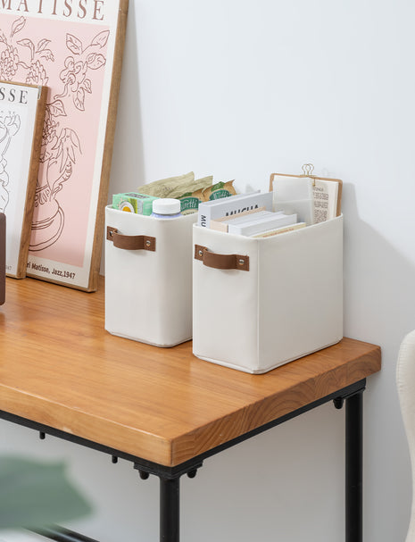 Narrow Storage Bins, Small Baskets for Organizing
