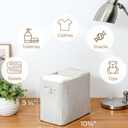 StorageWorks Narrow Storage Bins, Small Baskets for Organizing