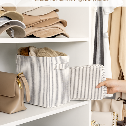 StorageWorks Narrow Storage Bins, Small Baskets for Organizing