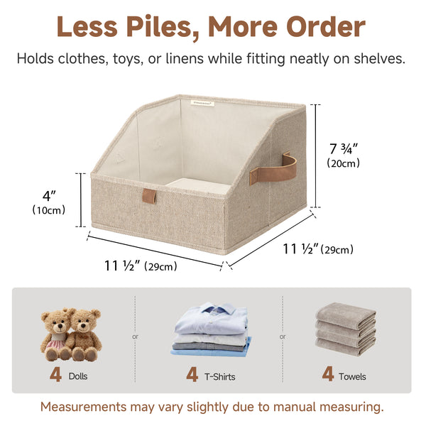 Trapezoid Fabric Storage Bins, Set of 3