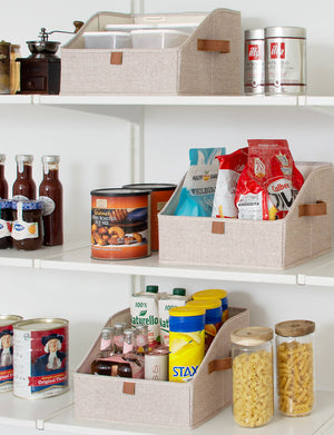 Closet Storage Bins, Trapezoid Storage Box, 3-Pack