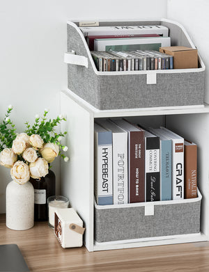 Closet Storage Bins, Trapezoid Storage Box, 3-Pack