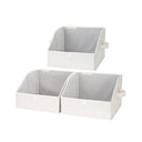 Trapezoid Fabric Storage Bins, Set of 3
