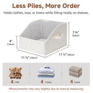 Trapezoid Fabric Storage Bins, Set of 3