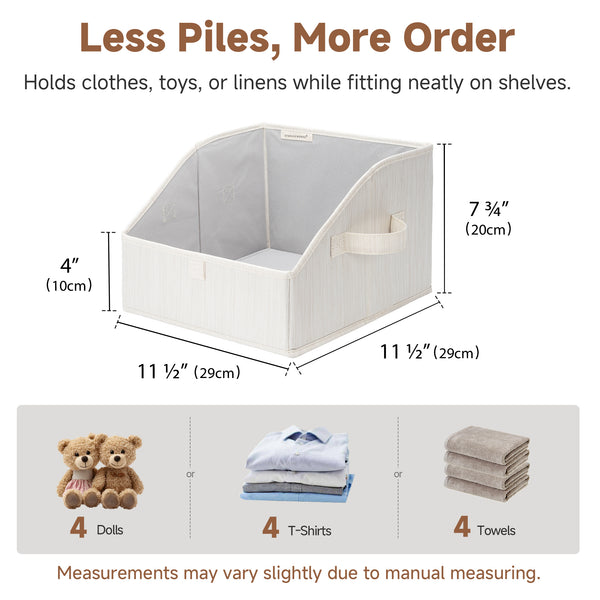Trapezoid Fabric Storage Bins, Set of 3
